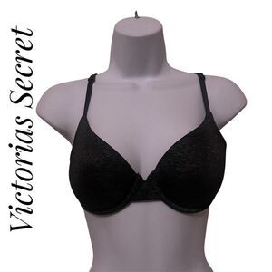 Victorias Secret 32D Uplift Semi Demi Bra Dark Grey